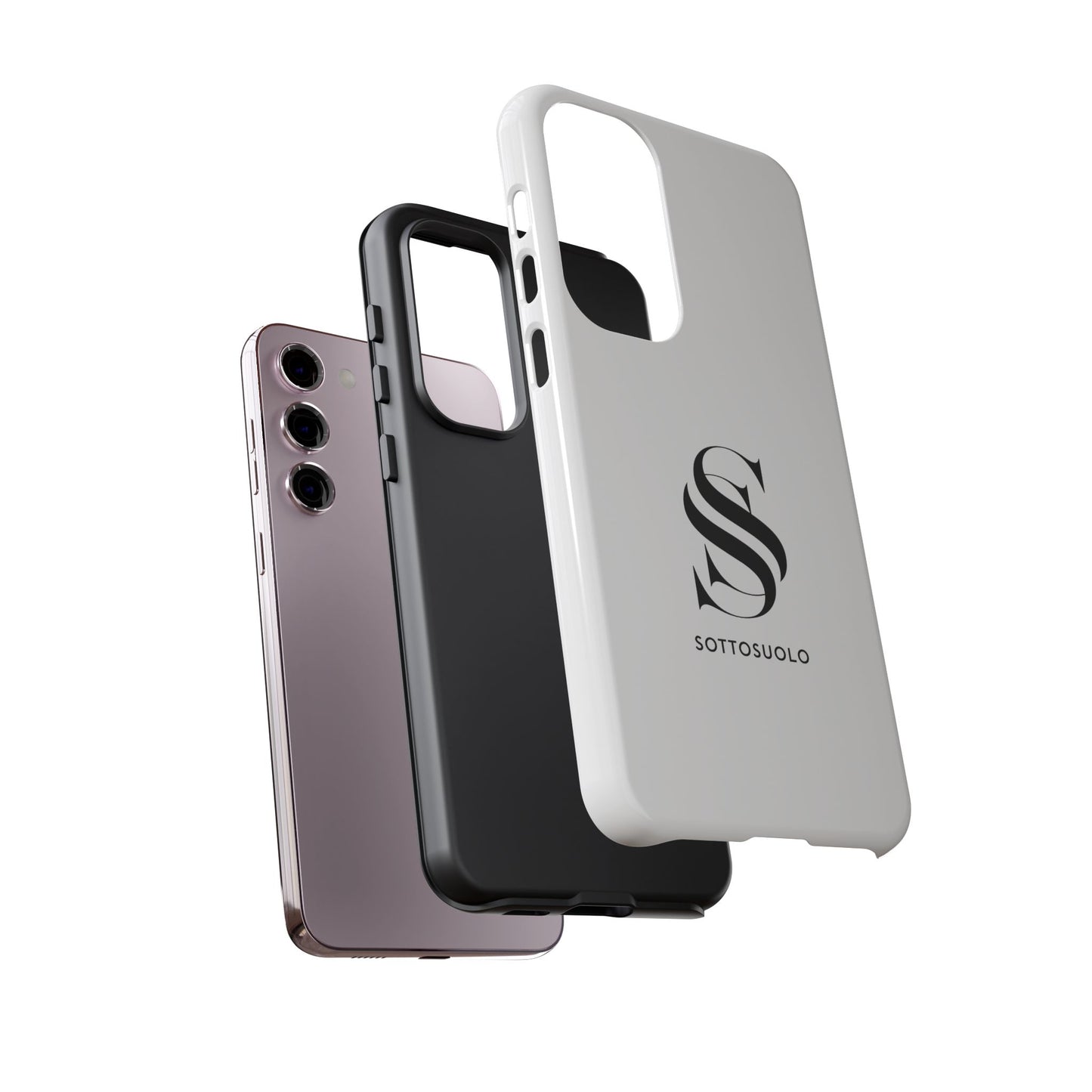 Sleek Phone Case with Monogram, Tough Phone Cover, Customizable Cases, Stylish Gadget Accessory, Gift for Tech Lovers, Modern Design