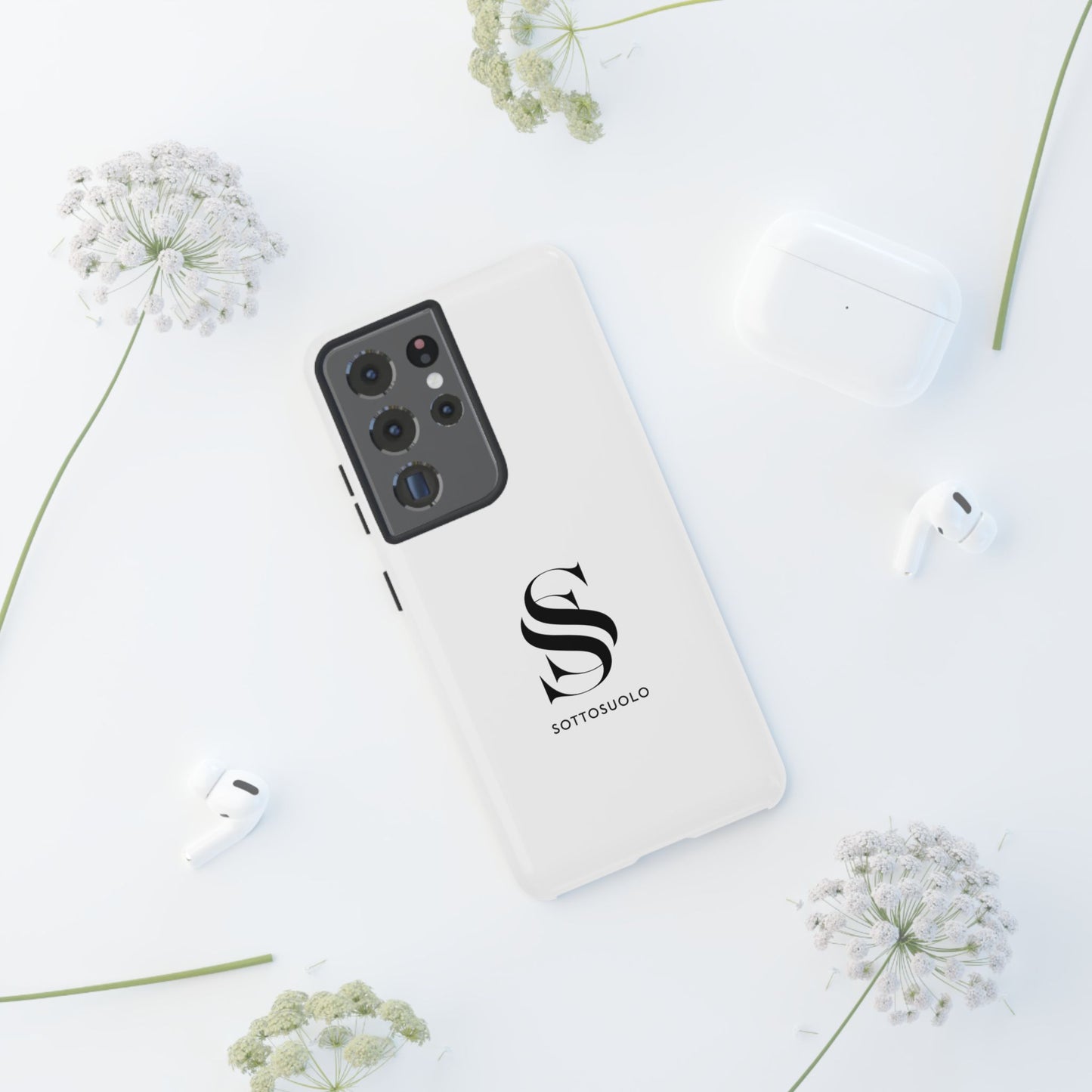 Sleek Phone Case with Monogram, Tough Phone Cover, Customizable Cases, Stylish Gadget Accessory, Gift for Tech Lovers, Modern Design