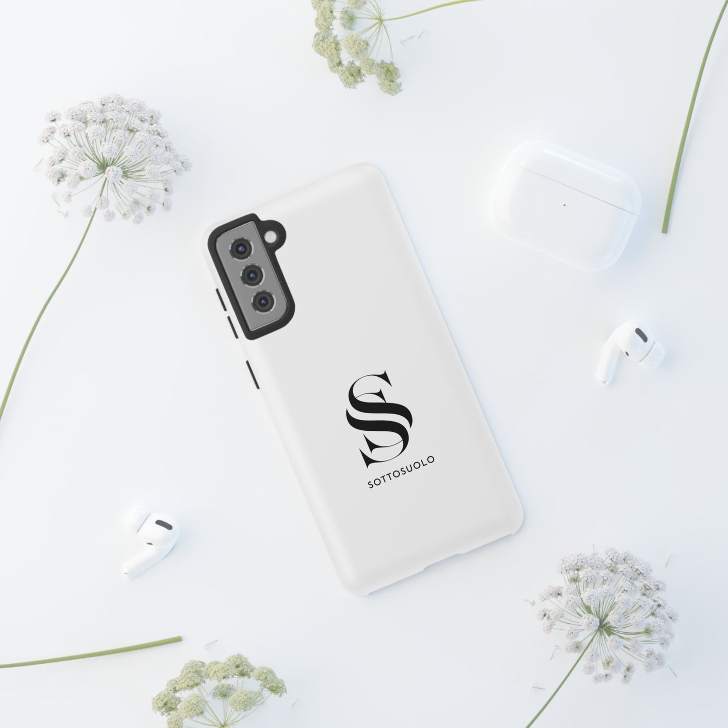 Sleek Phone Case with Monogram, Tough Phone Cover, Customizable Cases, Stylish Gadget Accessory, Gift for Tech Lovers, Modern Design