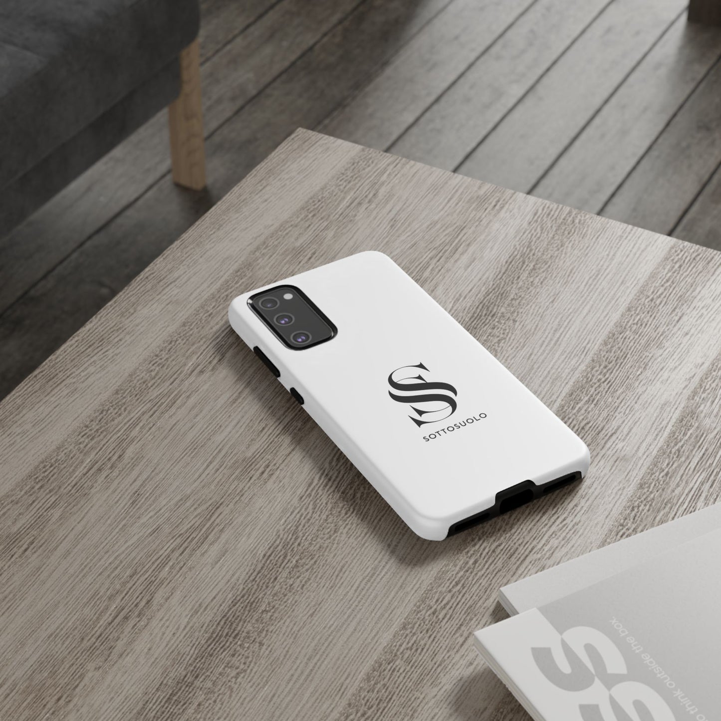 Sleek Phone Case with Monogram, Tough Phone Cover, Customizable Cases, Stylish Gadget Accessory, Gift for Tech Lovers, Modern Design