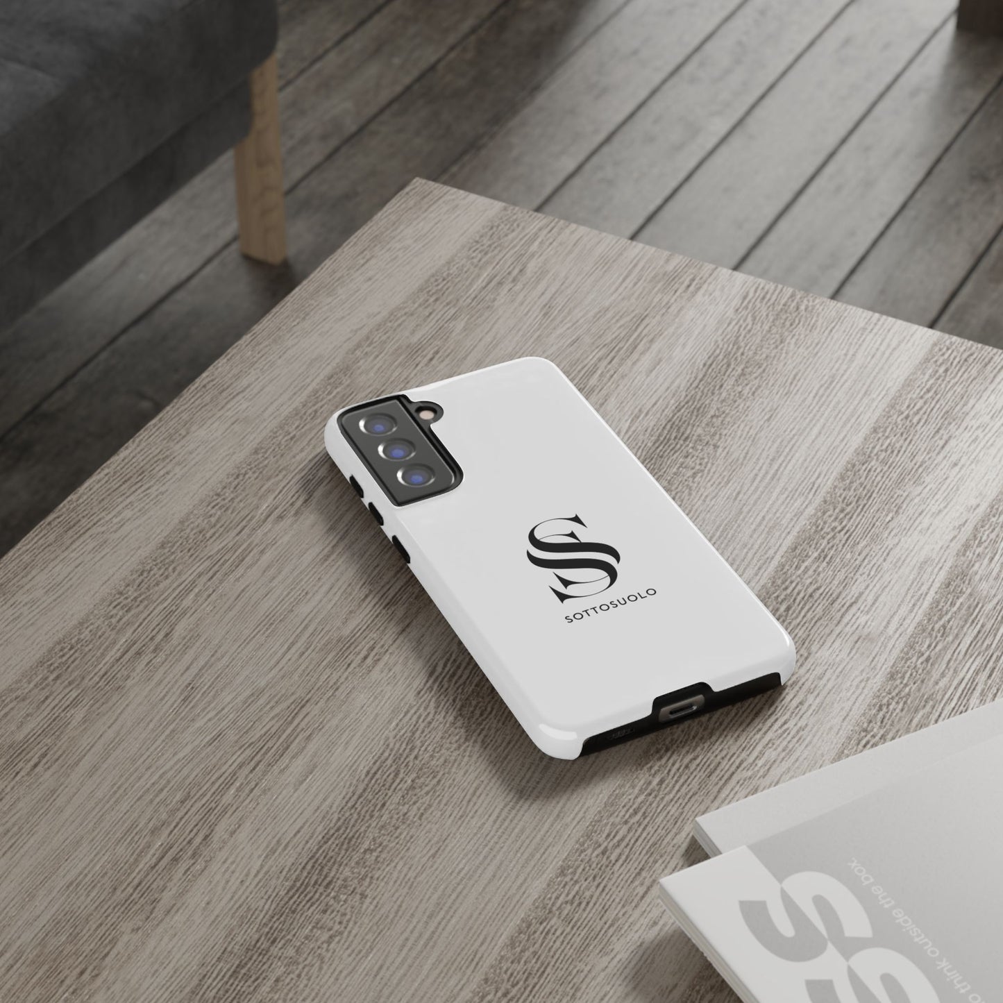 Sleek Phone Case with Monogram, Tough Phone Cover, Customizable Cases, Stylish Gadget Accessory, Gift for Tech Lovers, Modern Design