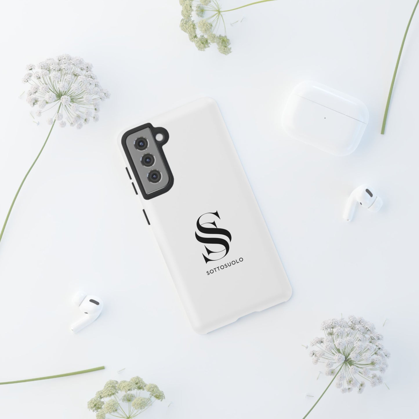 Sleek Phone Case with Monogram, Tough Phone Cover, Customizable Cases, Stylish Gadget Accessory, Gift for Tech Lovers, Modern Design