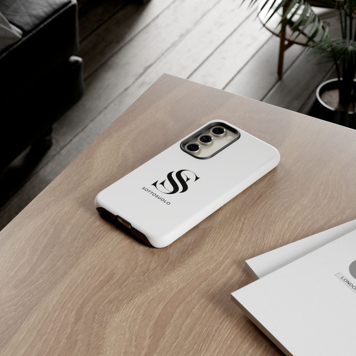 Sleek Phone Case with Monogram, Tough Phone Cover, Customizable Cases, Stylish Gadget Accessory, Gift for Tech Lovers, Modern Design