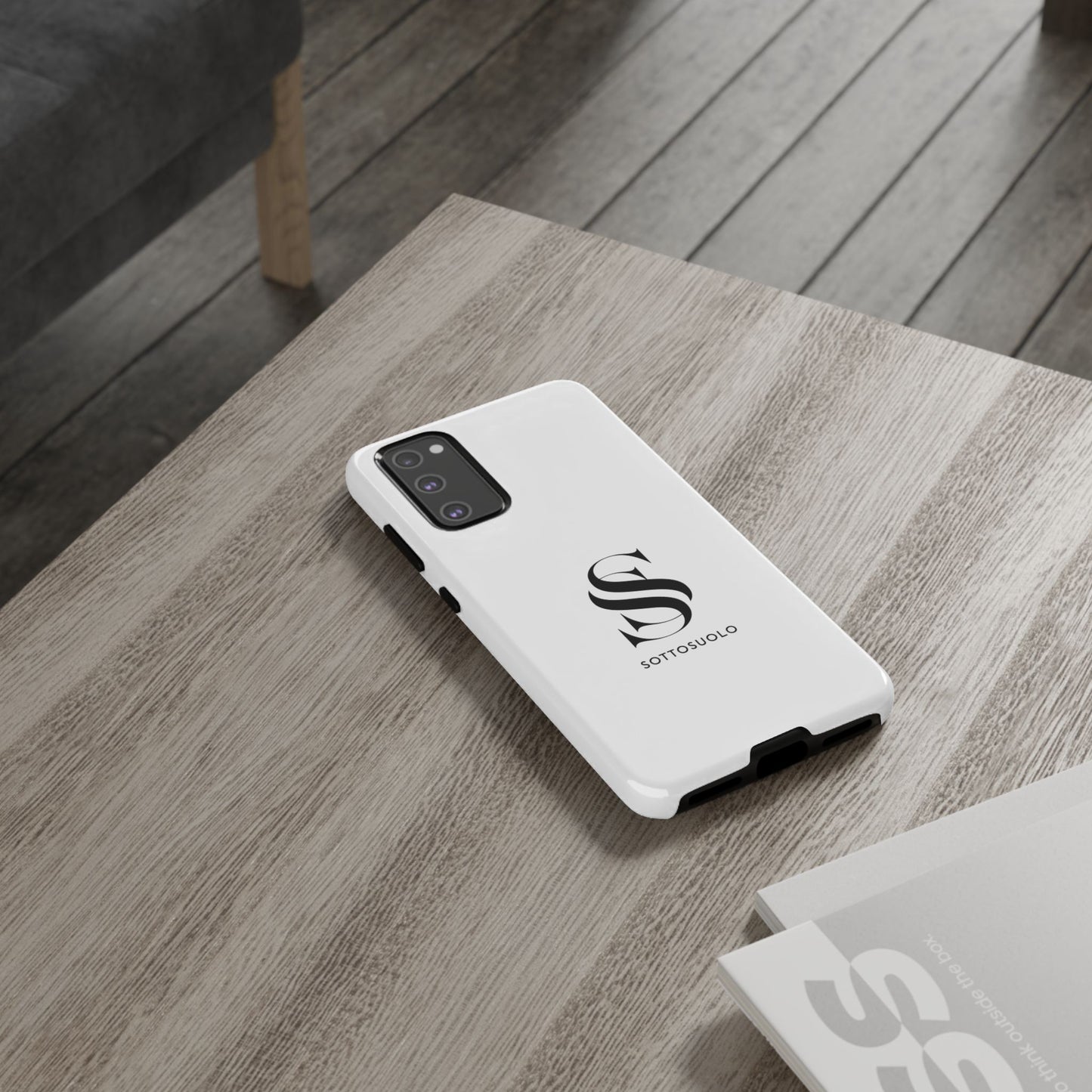 Sleek Phone Case with Monogram, Tough Phone Cover, Customizable Cases, Stylish Gadget Accessory, Gift for Tech Lovers, Modern Design