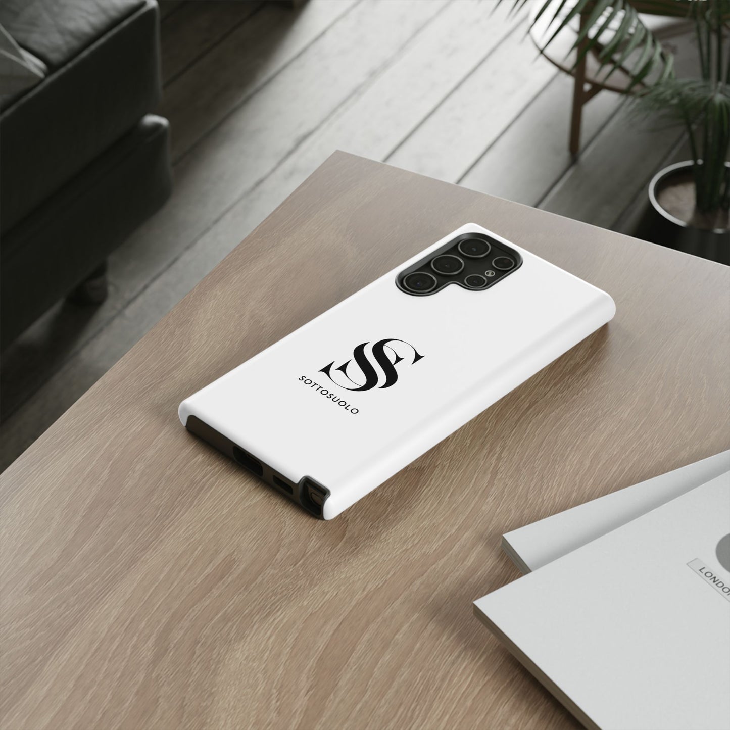 Sleek Phone Case with Monogram, Tough Phone Cover, Customizable Cases, Stylish Gadget Accessory, Gift for Tech Lovers, Modern Design