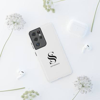 Sleek Phone Case with Monogram, Tough Phone Cover, Customizable Cases, Stylish Gadget Accessory, Gift for Tech Lovers, Modern Design