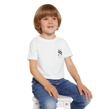 Stylish Toddler T-Shirt with Monochrome Design, Casual Kids Tee, Baby Gift, Everyday Wear, Cute Toddler Apparel