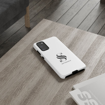 Sleek Phone Case with Monogram, Tough Phone Cover, Customizable Cases, Stylish Gadget Accessory, Gift for Tech Lovers, Modern Design
