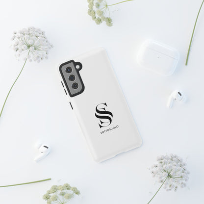 Sleek Phone Case with Monogram, Tough Phone Cover, Customizable Cases, Stylish Gadget Accessory, Gift for Tech Lovers, Modern Design