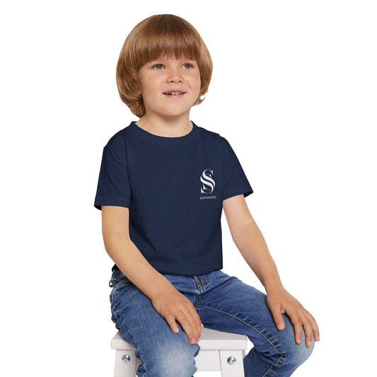 Stylish Toddler T-Shirt with Monochrome Design, Casual Kids Tee, Baby Gift, Everyday Wear, Cute Toddler Apparel
