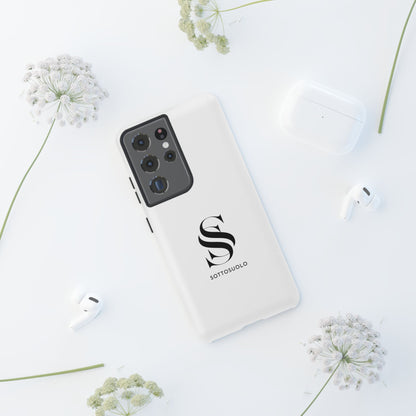 Sleek Phone Case with Monogram, Tough Phone Cover, Customizable Cases, Stylish Gadget Accessory, Gift for Tech Lovers, Modern Design