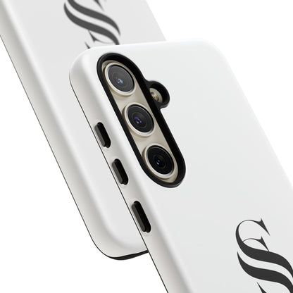 Sleek Phone Case with Monogram, Tough Phone Cover, Customizable Cases, Stylish Gadget Accessory, Gift for Tech Lovers, Modern Design